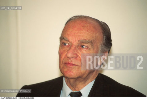 Caption: Nome:.IZETBEGOVIC ALIJA.Descrizione:.POLITICO PRESIDENTE DELLA BOSNIA-ERZEGOVINA.POLITICAL PRESIDENT OF BOSNIA-HERZEGOVINA.Credit:.G. ARICI/.Costo:.A.Nazione:.BOSNIA.Cittˆ:..Data:.1994