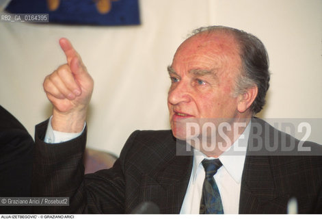 Caption: Nome:.IZETBEGOVIC ALIJA.Descrizione:.POLITICO PRESIDENTE DELLA BOSNIA-ERZEGOVINA.POLITICAL PRESIDENT OF BOSNIA-HERZEGOVINA.Credit:.G. ARICI/.Costo:.A.Nazione:.BOSNIA.Cittˆ:..Data:.1994