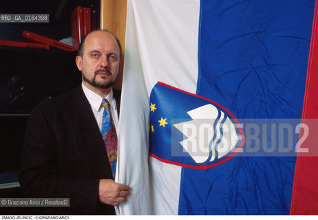 Caption: Nome: .JELINCIC ZMAGO.Descrizione: .PRESIDENTE DEL SNS PARTITO NAZIONALE SLOVENO ESTREMA DESTRA.Credit: ©Graziano Arici/Rosebud2 / Costo: .A.Nazione: .ITALIA.ITALY.Cittˆ: ..Data: .1997
