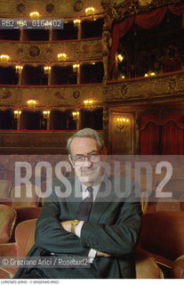 Caption: Nome:.JORIO LORENZO.Descrizione:.SOPRINTENDENTE DEL GRAN TEATRO LA FENICE DI VENEZIA / ALLA FENICE.SUPERINTENDENT OF GRAN TEATRO LA FENICE DI VENEZIA.Credit:.G. ARICI/.Costo:.A.Nazione:.ITALIA.ITALY.Cittˆ:..Data:.1995