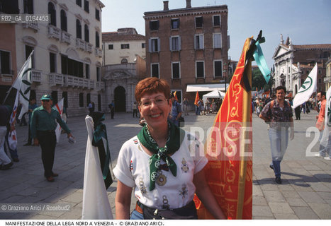 Nome: .LEGA NORD.Descrizione: .MANIFESTAZIONE A VENEZIA.DEMONSTRATION IN VENICE.Credit: ©Graziano Arici/Rosebud2 / Costo: .A.Nazione: .ITALIA.ITALY.Cittˆ: .VENEZIA.VENICE.Data: .1997.