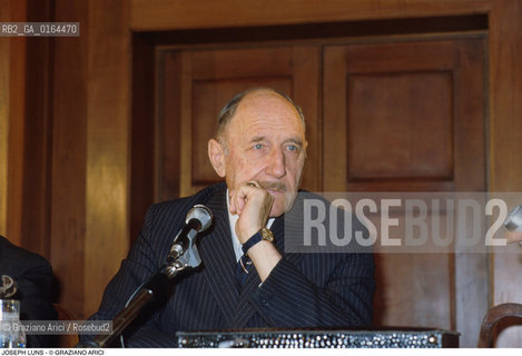 Caption: Nome: .LUNS JOSEPH.Descrizione: .SEGRETARIO GENERALE DELLA NATO.GENERAL SECRETARY  OF OTAN.Credit: ©Graziano Arici/Rosebud2 / Costo: .A.Nazione: .ITALIA.ITALY.Cittˆ: ..Data: .1994