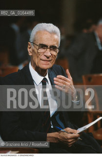 Caption: Nome: .MAGNAGO SILVIUS.Descrizione: .POLITICO PRESIDENTE DELLA SUDTIROLER VOLKSPARTI (1957-91).POLITICAL PRESIDENT OF SUDTIROLER VOLKSPARTI (1957-91).Credit: ©Graziano Arici/Rosebud2 / Costo: .A.Nazione: .ITALIA.ITALY.Cittˆ: ..Data: .1993