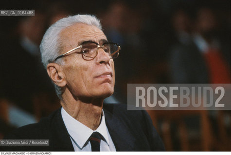 Caption: Nome: .MAGNAGO SILVIUS.Descrizione: .POLITICO PRESIDENTE DELLA SUDTIROLER VOLKSPARTI (1957-91).POLITICAL PRESIDENT OF SUDTIROLER VOLKSPARTI (1957-91).Credit: ©Graziano Arici/Rosebud2 / Costo: .A.Nazione: .ITALIA.ITALY.Cittˆ: ..Data: .1993