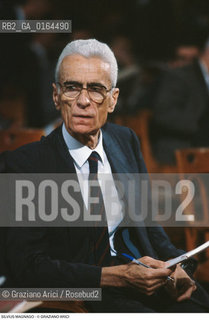 Caption: Nome: .MAGNAGO SILVIUS.Descrizione: .POLITICO PRESIDENTE DELLA SUDTIROLER VOLKSPARTI (1957-91).POLITICAL PRESIDENT OF SUDTIROLER VOLKSPARTI (1957-91).Credit: ©Graziano Arici/Rosebud2 / Costo: .A.Nazione: .ITALIA.ITALY.Cittˆ: ..Data: .1993