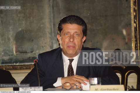 Caption: Nome: .MAYOR FEDERICO.Descrizione: .SEGRETARIO DELLUNESCO.UNESCO SECRETARY.Credit: ©Graziano Arici/Rosebud2 / Costo: .A.Nazione: ..Cittˆ: ..Data: .1993