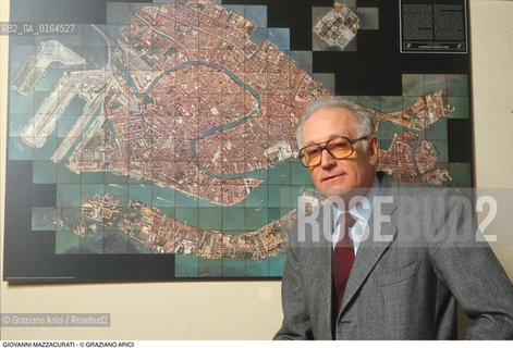 Caption: Nome: .MAZZACURATI GIOVANNI.Descrizione: .INGEGNERIA INGEGNERE DIRETTORE DEL CONSORZIO VENEZIA NUOVA.ENGINEERING ENGINEER DIRECTOR OF CONSORZIO VENEZIA NUOVA.Credit: ©Graziano Arici/Rosebud2 / Costo: .A.Nazione: .ITALIA.ITALY.Cittˆ: ..Data: .1996