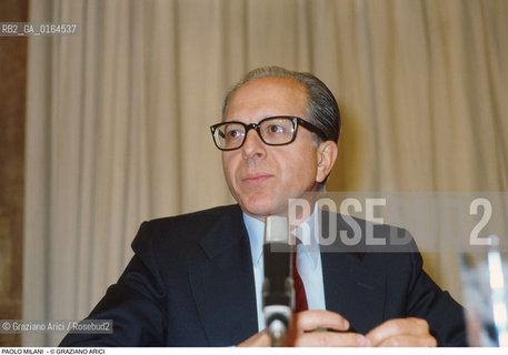 Caption: Nome: .MILANI PAOLO.Descrizione: .GIORNALISTA .JOURNALIST .Credit: ©Graziano Arici/Rosebud2 / Costo: .A.Nazione: .ITALIA.ITALY.Cittˆ: ..Data: .1988
