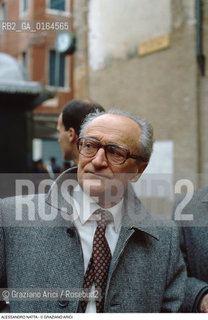 Caption: Nome: .NATTA ALESSANDRO.Descrizione: .POLITICO DEPUTATO SEGRETARIO DEL PARTITO COMUNISTA ITALIANO (1984-88).POLITICAL DEPUTY SECRETARY OF ITALIAN COMMUNIST PARTY (1984-88).Credit: ©Graziano Arici/Rosebud2 / Costo: .A.Nazione: .ITALIA.ITALY.Cittˆ: ..Data: .1988