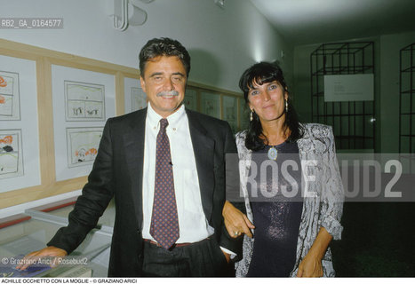 Caption: Nome: .OCCHETTO ACHILLE.Descrizione: .POLITICO SEGRETARIO DEL PARTITO COMUNISTA ITALIANO (1988-1991) SEGRETARIO DEL PDS - PARTITO DEMOCRATICO DELLA SINISTRA - (1991-1994) / CON LA MOGLIE.POLITICAL SECRETARY OF ITALIAN COMMUNIST PARTY  (1988-1991)  SECRETARY OF PDS - SOCIALIST DEMOCRATIC PARTY - (1991-1994)  / WITH HIS WIFE AURELIANA ALBERICI.Credit: ©Graziano Arici/Rosebud2 / Costo: .A.Nazione: .ITALIA.ITALY.Cittˆ: ..Data: .1989