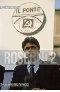 Caption: Nome: .OCCHETTO ACHILLE.Descrizione: .POLITICO SEGRETARIO DEL PARTITO COMUNISTA ITALIANO (1988-1991) SEGRETARIO DEL PDS - PARTITO DEMOCRATICO DELLA SINISTRA - (1991-1994) .POLITICAL SECRETARY OF ITALIAN COMMUNIST PARTY  (1988-1991)  SECRETARY OF PDS (1991-1994) .Credit: ©Graziano Arici/Rosebud2 / Costo: .A.Nazione: .ITALIA.ITALY.Cittˆ: ..Data: .1989