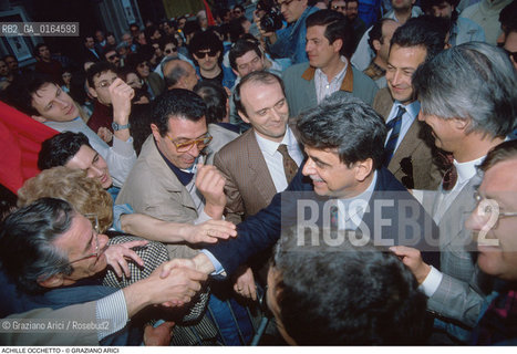 Caption: Nome: .OCCHETTO ACHILLE.Descrizione: .POLITICO SEGRETARIO DEL PARTITO COMUNISTA ITALIANO (1988-1991) SEGRETARIO DEL PDS - PARTITO DEMOCRATICO DELLA SINISTRA - (1991-1994) / A VENEZIA.POLITICAL SECRETARY OF ITALIAN COMMUNIST PARTY  (1988-1991)  SECRETARY OF PDS (1991-1994) / IN VENICE.Credit: ©Graziano Arici/Rosebud2 / Costo: .A.Nazione: .ITALIA.ITALY.Cittˆ: ..Data: .1989