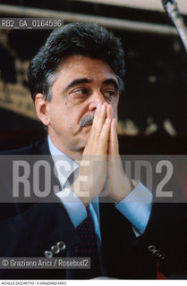 Caption: Nome: .OCCHETTO ACHILLE.Descrizione: .POLITICO SEGRETARIO DEL PARTITO COMUNISTA ITALIANO (1988-1991) SEGRETARIO DEL PDS - PARTITO DEMOCRATICO DELLA SINISTRA - (1991-1994) .POLITICAL SECRETARY OF ITALIAN COMMUNIST PARTY  (1988-1991)  SECRETARY OF PDS (1991-1994) .Credit: ©Graziano Arici/Rosebud2 / Costo: .A.Nazione: .ITALIA.ITALY.Cittˆ: ..Data: .1989