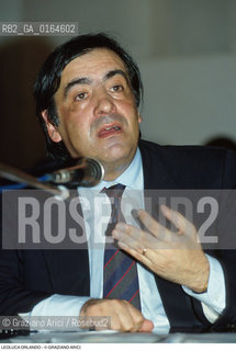 Caption: Nome: .ORLANDO LEOLUCA.Descrizione: .POLITICA POLITICO EX SINDACO DI PALERMO.Credit: ©Graziano Arici/Rosebud2 / Costo: .A.Nazione: .ITALIA.Cittˆ: ..Data: .1995