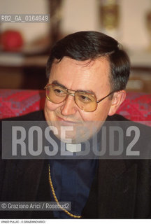 Caption: Nome: .PULJIC VINKO.Descrizione: .RELIGIONE RELIGIOSO ARCIVESCOVO DI SARAJEVO.Credit: ©Graziano Arici/Rosebud2 / Costo: .A.Nazione: .BOSNIA.Cittˆ: .SARAJEVO.Data: .1994