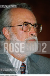 Caption: Nome: .SCALFARI EUGENIO.Descrizione: .GIORNALISTA DIRETTORE (1976-96) E FONDATORE DEL QUOTIDIANO (GIORNALE) LA REPUBBLICA.JOURNALIST  DIRECTOR (1976-96) AND FOUNDER OF NEWSPAPER  LA REPUBBLICA .Credit: ©Graziano Arici/Rosebud2 / Costo: .A.Nazione: .ITALIA.ITALY.Cittˆ: ..Data: .1993