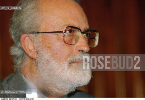 Caption: Nome: .SCALFARI EUGENIO.Descrizione: .GIORNALISTA DIRETTORE (1976-96) E FONDATORE DEL QUOTIDIANO (GIORNALE) LA REPUBBLICA.JOURNALIST  DIRECTOR (1976-96) AND FOUNDER OF NEWSPAPER  LA REPUBBLICA .Credit: ©Graziano Arici/Rosebud2 / Costo: .A.Nazione: .ITALIA.ITALY.Cittˆ: ..Data: .1993