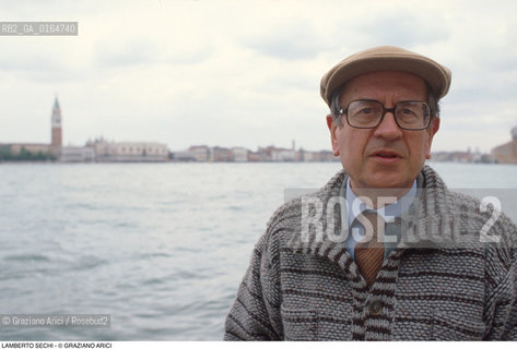 Caption: Nome: .SECHI LAMBERTO.Descrizione: .GIORNALISTA / A VENEZIA.JOURNALIST  / IN VENICE.Credit: ©Graziano Arici/Rosebud2 / Costo: .A.Nazione: .ITALIA.ITALY.Cittˆ: ..Data: .1993