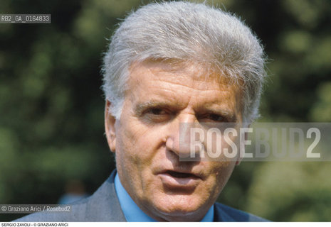 Caption: Nome: .ZAVOLI SERGIO.Descrizione: .GIORNALISTA TELEVISIVO.JOURNALIST TV.Credit: ©Graziano Arici/Rosebud2 / Costo: .A.Nazione: .ITALIA.ITALY.Cittˆ: ..Data: .1986