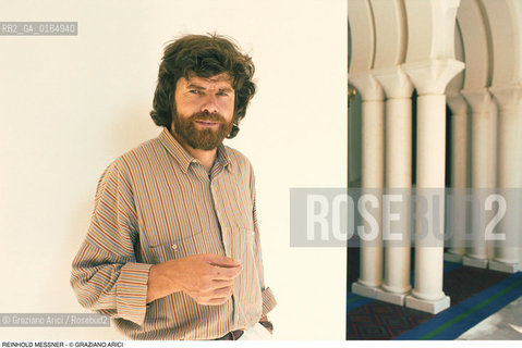 Caption: Nome: .MESSNER REINHOLD.Descrizione: .ALPINISMO ALPINISTA.ALPINISM ALPINIST.Credit: ©Graziano Arici/Rosebud2 / Costo: .A.Nazione: .ITALIA.ITALY.Cittˆ: ..Data: .1993