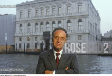 Caption: Nome: .MOSCATI SABATINO.Descrizione: .CURATORE DELLA MOSTRA I FENICI A PALAZZO GRASSI / VENEZIA.TRUSTEE OF EXHIBITION .I FENICI IN PALAZZO GRASSI / VENICE.Credit: ©Graziano Arici/Rosebud2 / Costo: .A.Nazione: .ITALIA.ITALY.Cittˆ: ..Data: .1987