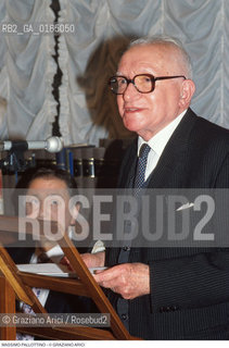 Caption: Nome: .PALLOTTINO MASSIMO.Descrizione: .STUDIOSO DELLA CIVILTA ETRUSCA.STUDIOUS OF ETRUSCAN CIVILIZATION .Credit: ©Graziano Arici/Rosebud2 / Costo: .A.Nazione: .ITALIA.ITALY.Cittˆ: ..Data: .1996
