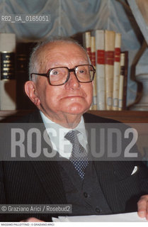 Caption: Nome: .PALLOTTINO MASSIMO.Descrizione: .STUDIOSO DELLA CIVILTA ETRUSCA.STUDIOUS OF ETRUSCAN CIVILIZATION .Credit: ©Graziano Arici/Rosebud2 / Costo: .A.Nazione: .ITALIA.ITALY.Cittˆ: ..Data: .1996
