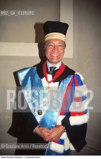 Caption: Nome: .ROVERSI MONACO FABIO.Descrizione: .RETTORE DELLUNIVERSITA DI BOLOGNA / TOGA.RECTOR OF BOLOGNA UNIVERSITY / GOWN.Credit: ©Graziano Arici/Rosebud2 / Costo: .A.Nazione: .ITALIA.ITALY.Cittˆ: ..Data: .1995