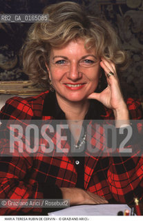 Nome: .RUBIN DE CERVIN MARIA TERESA.Descrizione: .SEGRETARIA UNESCO DI VENEZIA.SECRETARY UNESCO OF VENICE.Credit: ©Graziano Arici/Rosebud2 / Costo: .A.Nazione: .ITALIA.ITALY.Cittˆ: .VENEZIA.VENICE.Data: .1993.