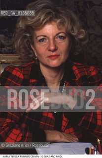 Nome: .RUBIN DE CERVIN MARIA TERESA.Descrizione: .SEGRETARIA UNESCO DI VENEZIA.SECRETARY UNESCO OF VENICE.Credit: ©Graziano Arici/Rosebud2 / Costo: .A.Nazione: .ITALIA.ITALY.Cittˆ: .VENEZIA.VENICE.Data: .1993.