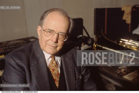 Caption: Nome:.SAWALLISCH WOLFGANG.Descrizione:.MUSICA CLASSICA DIRETTORE DORCHESTRA.CLASSICAL MUSIC CONDUCTOR.Credit:.Graziano Arici/Rosebud2/.Costo:.A.Nazione:.GERMANIA.GERMANY.Cittˆ:..Data:.1997