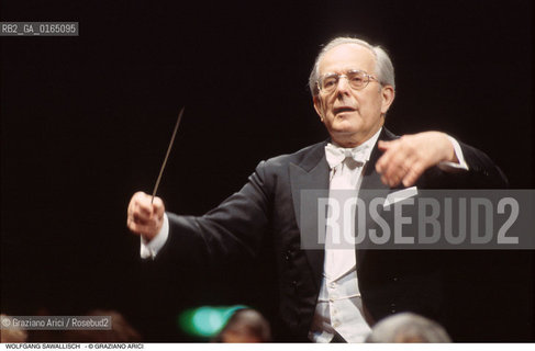 Caption: Nome:.SAWALLISCH WOLFGANG.Descrizione:.MUSICA CLASSICA DIRETTORE DORCHESTRA.CLASSICAL MUSIC CONDUCTOR.Credit:.Graziano Arici/Rosebud2/.Costo:.A.Nazione:.GERMANIA.GERMANY.Cittˆ:..Data:.1997
