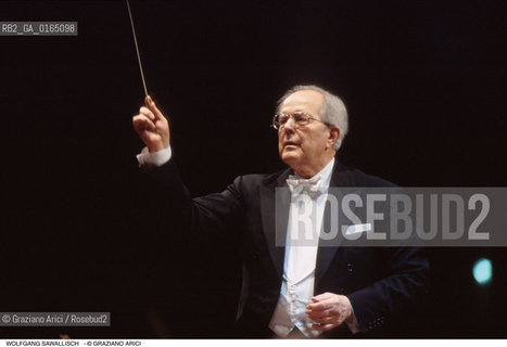 Caption: Nome:.SAWALLISCH WOLFGANG.Descrizione:.MUSICA CLASSICA DIRETTORE DORCHESTRA.CLASSICAL MUSIC CONDUCTOR.Credit:.Graziano Arici/Rosebud2/.Costo:.A.Nazione:.GERMANIA.GERMANY.Cittˆ:..Data:.1997