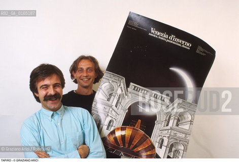 Caption: Caption: Nome: .TAPIRO.Descrizione: .alias CAMPLANI ENRICO E PESCOLDERUNG GIGI / GRAFICI / CON MANIFESTO.Credit: ©Graziano Arici/Rosebud2 / Costo: .A.Nazione: .ITALIA.Cittˆ: ..Data: .1985