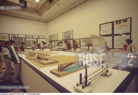 Nome: .BIENNALE ARCHITETTURA 1991.Descrizione: .QUINTA MOSTRA INTERNAZIONALE DI ARCHITETTURA / PLASTICI MODELLINI.Credit: ©Graziano Arici/Rosebud2 .Nazione: ..Cittˆ: ..Data: .1991