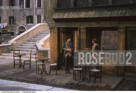 Caption: Caption: Nome: .LA BOTTEGA DEL CAFFE .Descrizione: .TEATRO / OPERA DI CARLO GOLDONI / DELLA COMPAGNIA GIULIO BOSETTI / TEATRO STABILE CARLO GOLDONI / IN CAMPO SAN TROVASO.Credit: ©Graziano Arici/Rosebud2 Costo: .A.Nazione: .ITALIA.Cittˆ: ..Data: .1990.