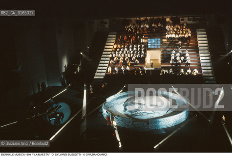Nome: .BIENNALE MUSICA 1991.Descrizione: .LA MAESTA DI SYLVANO BUSSOTTI / COREOGRAFIA DI ROCCO / SCENOGRAFIA DI GIUSEPPE RANCHETTI / PALASPORT DELLARSENALE.Credit: ©Graziano Arici/Rosebud2 .Nazione: .ITALIA.Cittˆ: ..Data: .1991