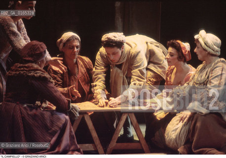 Caption: Caption: Nome: .IL CAMPIELLO .Descrizione: .TEATRO / OPERA DI CARLO GOLDONI / MUSICA DEL GRUPPO MUSICALE VENEZIANO PITURA FRESKA / AL TEATRO GOLDONI.Credit: ©Graziano Arici/Rosebud2 Costo: .A.Nazione: .ITALIA.Cittˆ: ..Data: .1995.