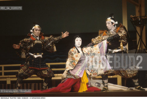 Nome: .BIENNALE TEATRO 1989.Descrizione: .KABUKI / INTERPRETE PRINCIPALE ENNOSUKE III.Credit: ©Graziano Arici/Rosebud2 .Nazione: .GIAPPONE.Cittˆ: ..Data: .1989