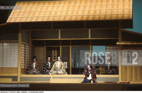 Nome: .BIENNALE TEATRO 1989.Descrizione: .KABUKI / INTERPRETE PRINCIPALE ENNOSUKE III.Credit: ©Graziano Arici/Rosebud2 .Nazione: .GIAPPONE.Cittˆ: ..Data: .1989
