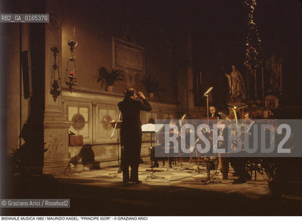 Nome: .BIENNALE MUSICA 1982.Descrizione: .PRINCIPE IGOR DA STRAWINSKY / DI MAURICIO KAGEL.Credit: ©Graziano Arici/Rosebud2 .Nazione: .ITALIA.Cittˆ: ..Data: .1982