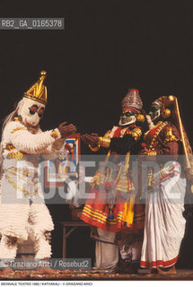 Nome: .BIENNALE TEATRO 198O.Descrizione: .DANZA ORIENTALE INDIA KATHAKALI.Credit: ©Graziano Arici/Rosebud2 .Nazione: .INDIA.Cittˆ: ..Data: .198O