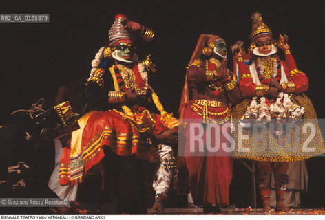 Nome: .BIENNALE TEATRO 198O.Descrizione: .DANZA ORIENTALE INDIA KATHAKALI.Credit: ©Graziano Arici/Rosebud2 .Nazione: .INDIA.Cittˆ: ..Data: .198O