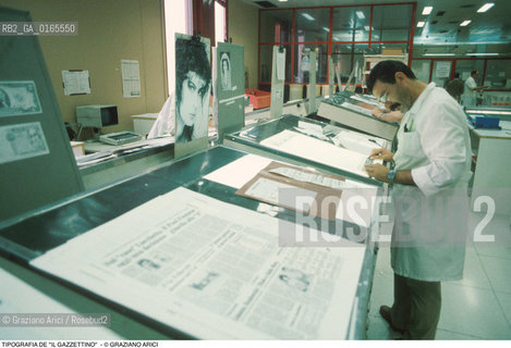 Nome: .TIPOGRAFIA DE IL GAZZETTINO    .Descrizione: ..Credit: ©Graziano Arici/Rosebud2 Costo: ..Nazione: .ITALIA.Cittˆ: .MESTRE (VE).Data: .1989..