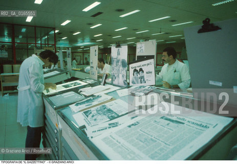 Nome: .TIPOGRAFIA DE IL GAZZETTINO    .Descrizione: ..Credit: ©Graziano Arici/Rosebud2 Costo: ..Nazione: .ITALIA.Cittˆ: .MESTRE (VE).Data: .1989..