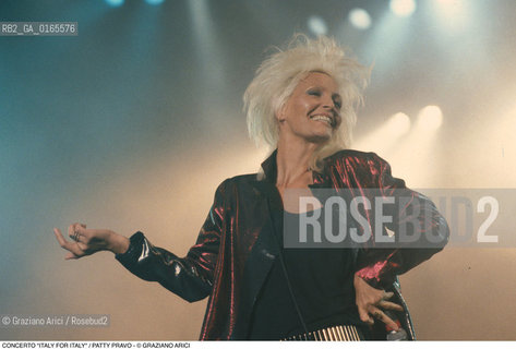 Nome: .CONCERTO ITALY FOR ITALY.Descrizione: .LA CANTANTE PATTY PRAVO.Credit: ©Graziano Arici/Rosebud2 Costo: ..Nazione: .ITALIA.Cittˆ: .TRENTO.Data: .1985.