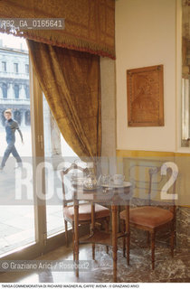 Nome: .RICHARD WAGNER.Descrizione: .MUSICA / TARGA COMMEMORATIVA AL CAFFE LAVENA IN PIAZZA SAN MARCO.Credit: ©Graziano Arici/Rosebud2 Costo: ..Nazione: .ITALIA.Cittˆ: ..Data: .199O..