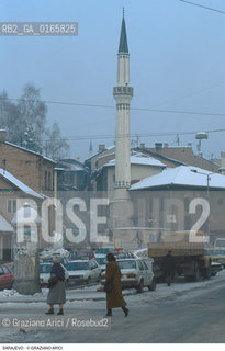 Nome: .SARAJEVO.Descrizione: .GUERRA EX JUGOSLAVIA / TORRE NEVE.Credit: ©Graziano Arici/Rosebud2 Costo: ..Nazione: .BOSNIA.Cittˆ: ..Data: .1994..