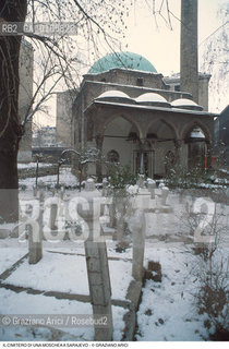 Nome: .SARAJEVO.Descrizione: .GUERRA EX JUGOSLAVIA / IL CIMITERO DI UNA MOSCHEA / NEVE.Credit: ©Graziano Arici/Rosebud2 Costo: ..Nazione: .BOSNIA.Cittˆ: ..Data: .1994..