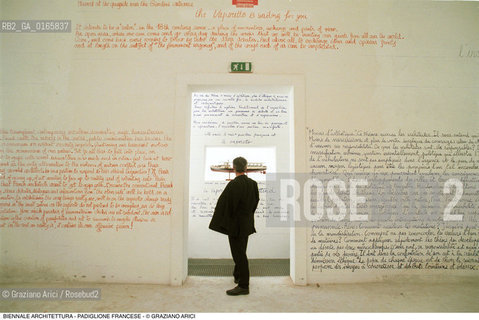 Caption: Nome: .7¡ BIENNALE ARCHITETTURA 2000 - CITTA: LESS AESTHETICS, MORE ETHICS .Descrizione: .PADIGLIONE FRANCESE.Credit: ©Graziano Arici/Rosebud2 .Nazione: ..Cittˆ: ..Data: .2000